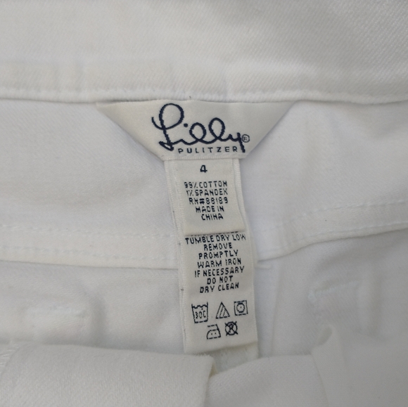 Lilly Pulitzer white denim skirt - Picture 4 of 4